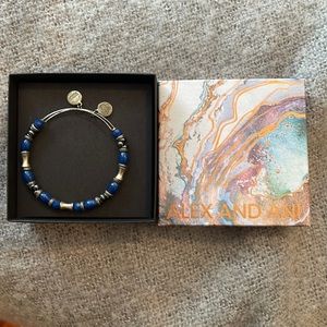 Blue Alex and ani bracelet
